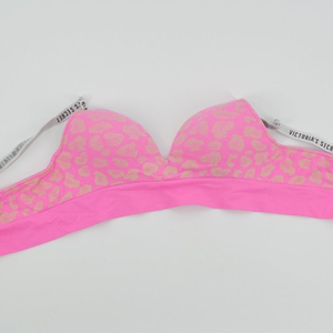 Victoria's Secret Bra Set - Pink Leopard and Grey Solid BUNDLE‎ 2